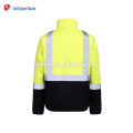 Pilotjacken reflektierende hohe Sichtbarkeit Winterjacke Arbeitsjacke wasserdichte reflektierende Streifen 3m